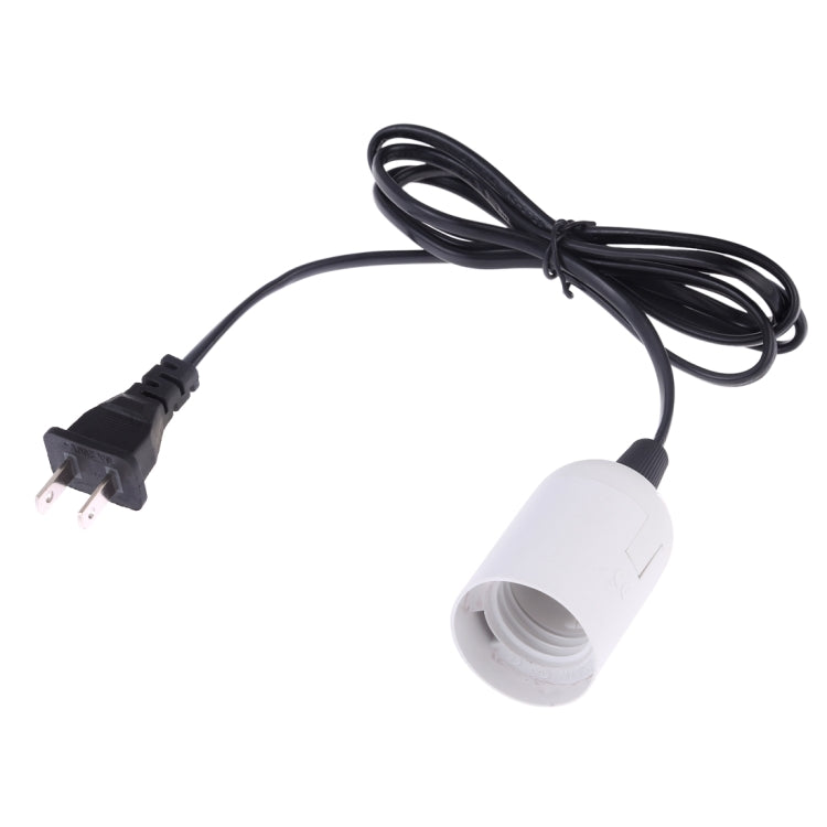 E27 Wire Cap Lamp Holder Chandelier Power Socket with 1.2m Extension Cable, Small UK Plug