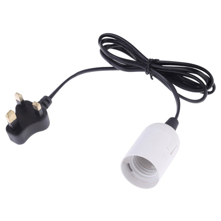 E27 Wire Cap Lamp Holder Chandelier Power Socket with 1.2m Extension Cable, Small UK Plug
