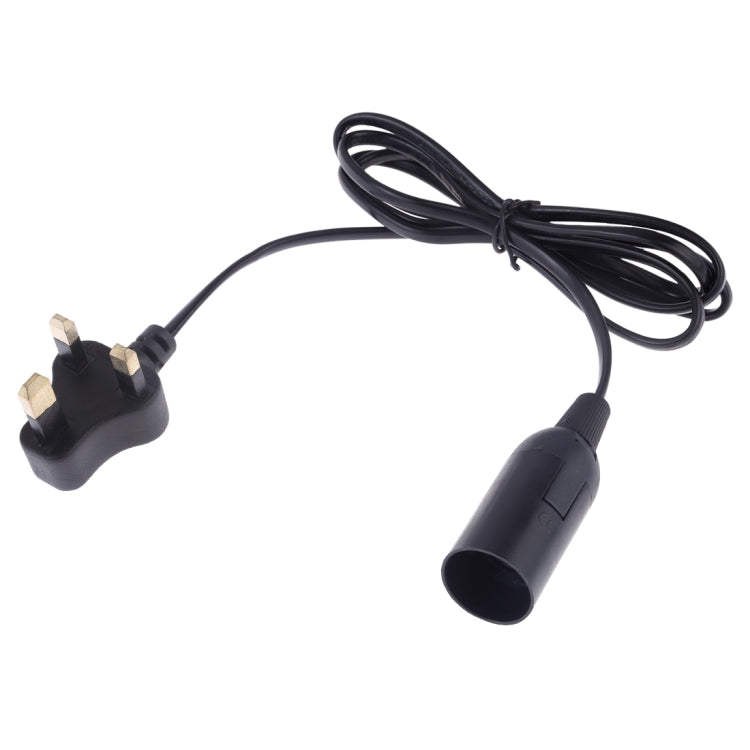 E14 Wire Cap Lamp Holder Chandelier Power Socket with 1.2m Extension Cable, Small UK Plug