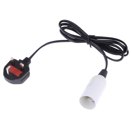 E14 Wire Cap Lamp Holder Chandelier Power Socket with 1.2m Extension Cable, Small UK Plug