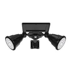 Solar Powered Robot LED Spotlight Double-headed Smart Sensor Light for Outdoor Lawn