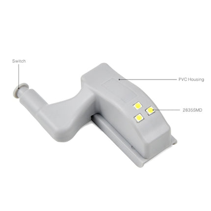 10 PCS 0.3W Universal Inner Hinge LED Sensor lamp Cupboard 3 LEDs Night light Auto ON/OFF Bulb