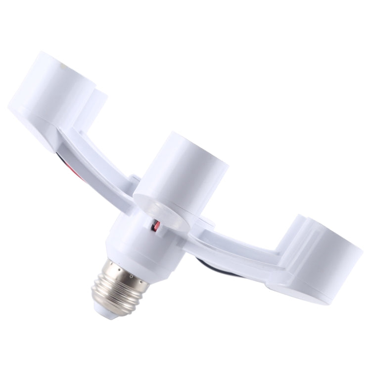 1 to 6 E27 Standard Lamp Holder Base Converter LED Light Bulbs Socket Adapter