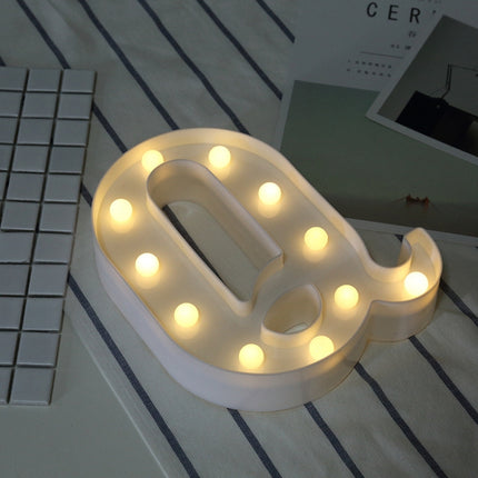 Dry Battery Powered Warm White Standing Hanging LED Holiday Light, A, N, B, O, C, P, D, Q, E, R, F, T, G, U, I, V, J, W, K, X, L, M, Z