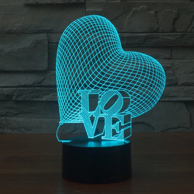 7 Colour Discoloration Creative Visual Stereo Lamp Desk Lamp Night Light