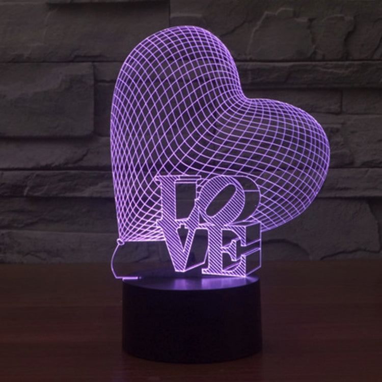 7 Colour Discoloration Creative Visual Stereo Lamp Desk Lamp Night Light