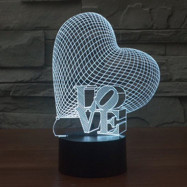 7 Colour Discoloration Creative Visual Stereo Lamp Desk Lamp Night Light