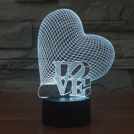 7 Colour Discoloration Creative Visual Stereo Lamp Desk Lamp Night Light