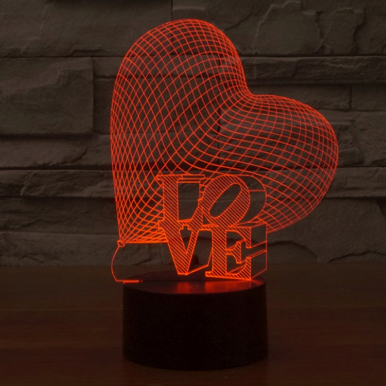 7 Colour Discoloration Creative Visual Stereo Lamp Desk Lamp Night Light