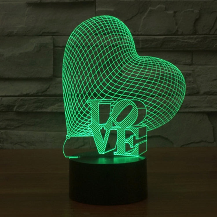 7 Colour Discoloration Creative Visual Stereo Lamp Desk Lamp Night Light