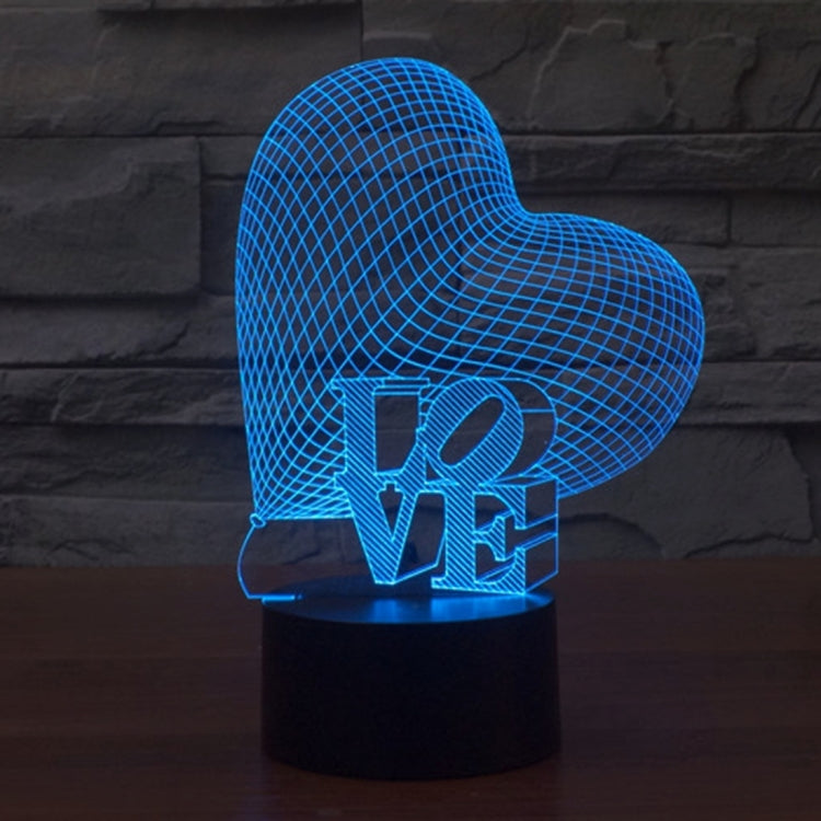 7 Colour Discoloration Creative Visual Stereo Lamp Desk Lamp Night Light