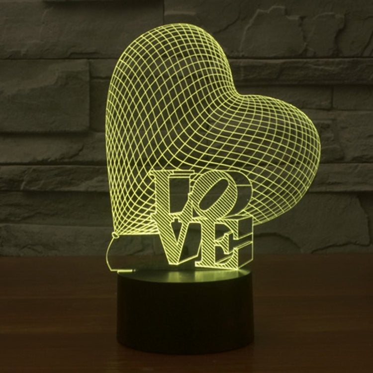 7 Colour Discoloration Creative Visual Stereo Lamp Desk Lamp Night Light