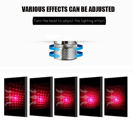 USB Interface Household and Car 360-degree Bending Atmosphere Light, Light Color: Red