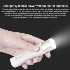 Original Xiaomi Youpin SOLOVE LED Flashlight 3000mAh USB Multi-function Portable Lighting, SOLOVE