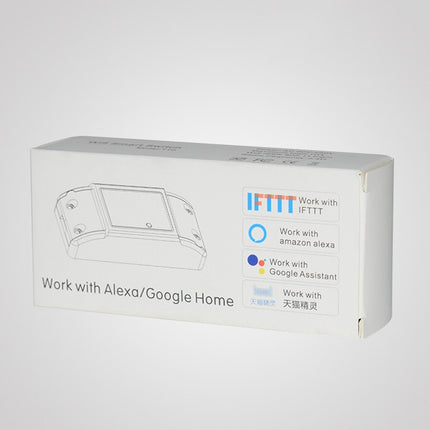 10A Single Channel WiFi Smart Switch Wireless Remote Control Module Works with Alexa & Google Home, AC 90-250V