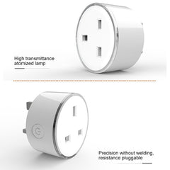 10A RGB Scene Light WiFi Remote Control Smart Socket Works with Alexa & Google Home, AC 220-240V, UK Plug, XS-SSC03