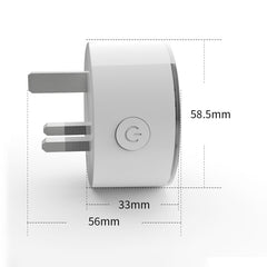 10A RGB Scene Light WiFi Remote Control Smart Socket Works with Alexa & Google Home, AC 220-240V, UK Plug, XS-SSC03