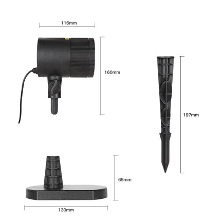 Dynamic Red + Green Laser Mini Outdoor Lamp