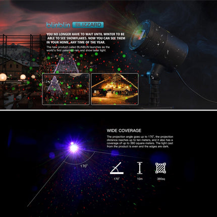Dynamic Red + Green Laser Mini Outdoor Lamp
