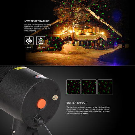 Dynamic Red + Green Laser Mini Outdoor Lamp