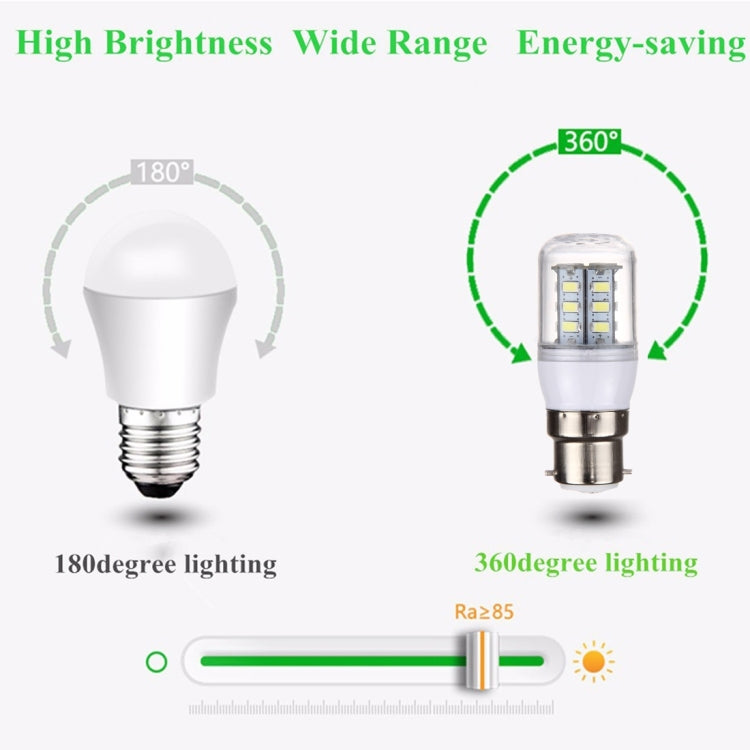 B22 2.5W LED Corn Light 24 LEDs SMD 5730 Bulb, AC 110-220V