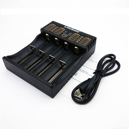 LiitoKala lii-402 4 In 1 Lithium Battery Charger for Li-ion IMR 18650, 18490, 18350, 17670, 17500, 16340(RCR123), 14500, 10440