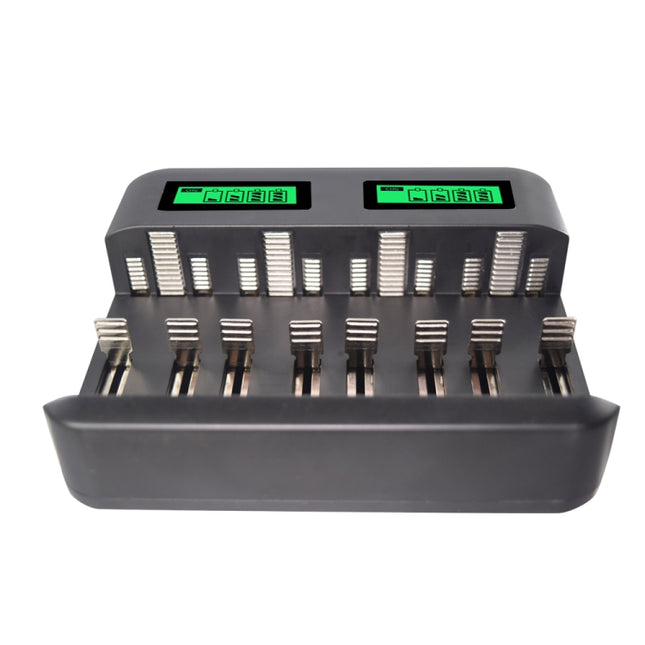 5V 2A USB 8 Slot Battery Charger for AA & AAA & C / D Battery, with LCD Display