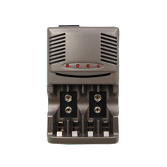 AC 100-240V 4 Slot Battery Charger for AA & AAA & 9V Ni-MH Battery, EU Plug