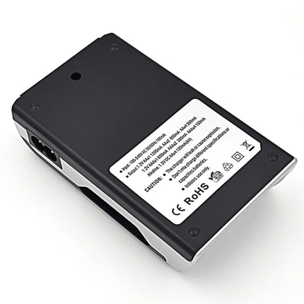AC 100-240V 4 Slot Battery Charger for AA & AAA Battery, with LCD Display, UK Plug