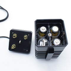 3 Sections 18650/26650 IPX7 Waterproof Battery Box with 12v Round Head & 5v USB Connector Output Voltage Does Not Include Battery, 12v