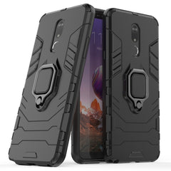 PC + TPU Shockproof Protective Case for LG Q Stylo 5, with Magnetic Ring Holder