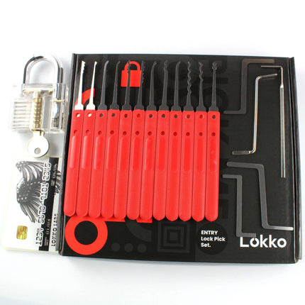 Lokko Lock Picking Kit - Lock Picks, Practice Lock, Spy Kit, Beginners Guide