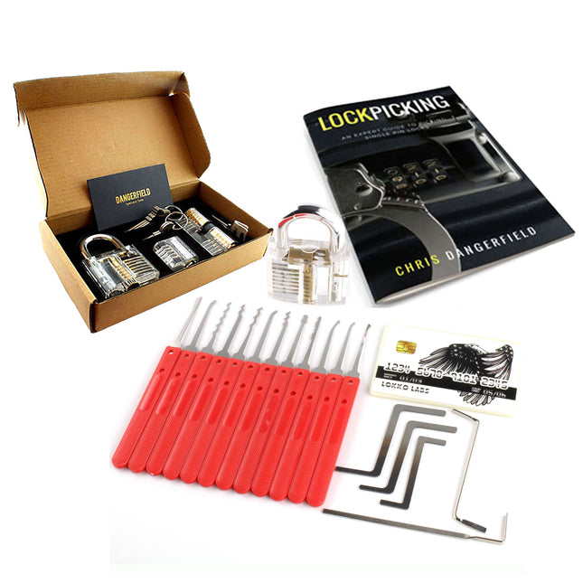 Lokko Lock Picking Kit - Lock Picks, Practice Lock, Spy Kit, Beginners Guide