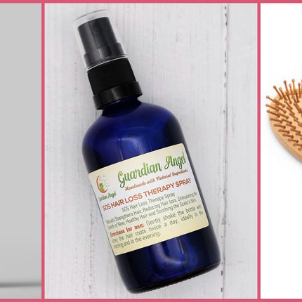 Organic and Natural HAIR LOSS/GROWTH Set - 3 Piece Treatment & Brush Set