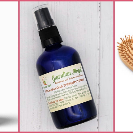 Organic and Natural HAIR LOSS/GROWTH Set - 3 Piece Treatment & Brush Set