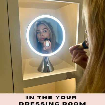 LumiGlam Pro Cosmetic Vanity Mirror in Chrome