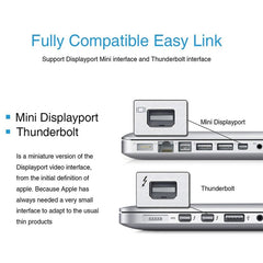 1080P Mini DisplayPort to VGA Cable Adapter, Mini DP to VGA (White), Mini DP to VGA (Black)