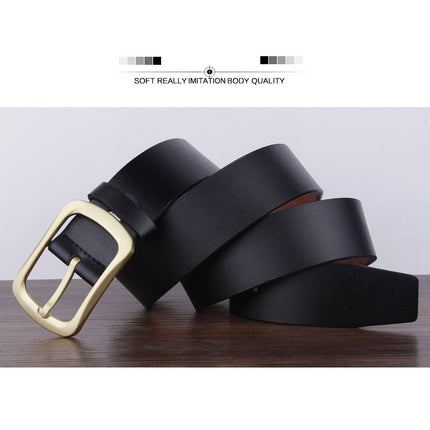 Dandali YY23 Men Retro Antique Pin Buckle Leather Belt Waistband, Length: 95-115cm, YY23
