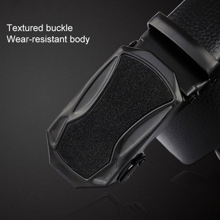 Dandali GD834 Gypsophila Actual Run Triangle Men Automatic Buckle Double Edge Wrapping Leather Belt Waistband, Length: 120cm, GD834
