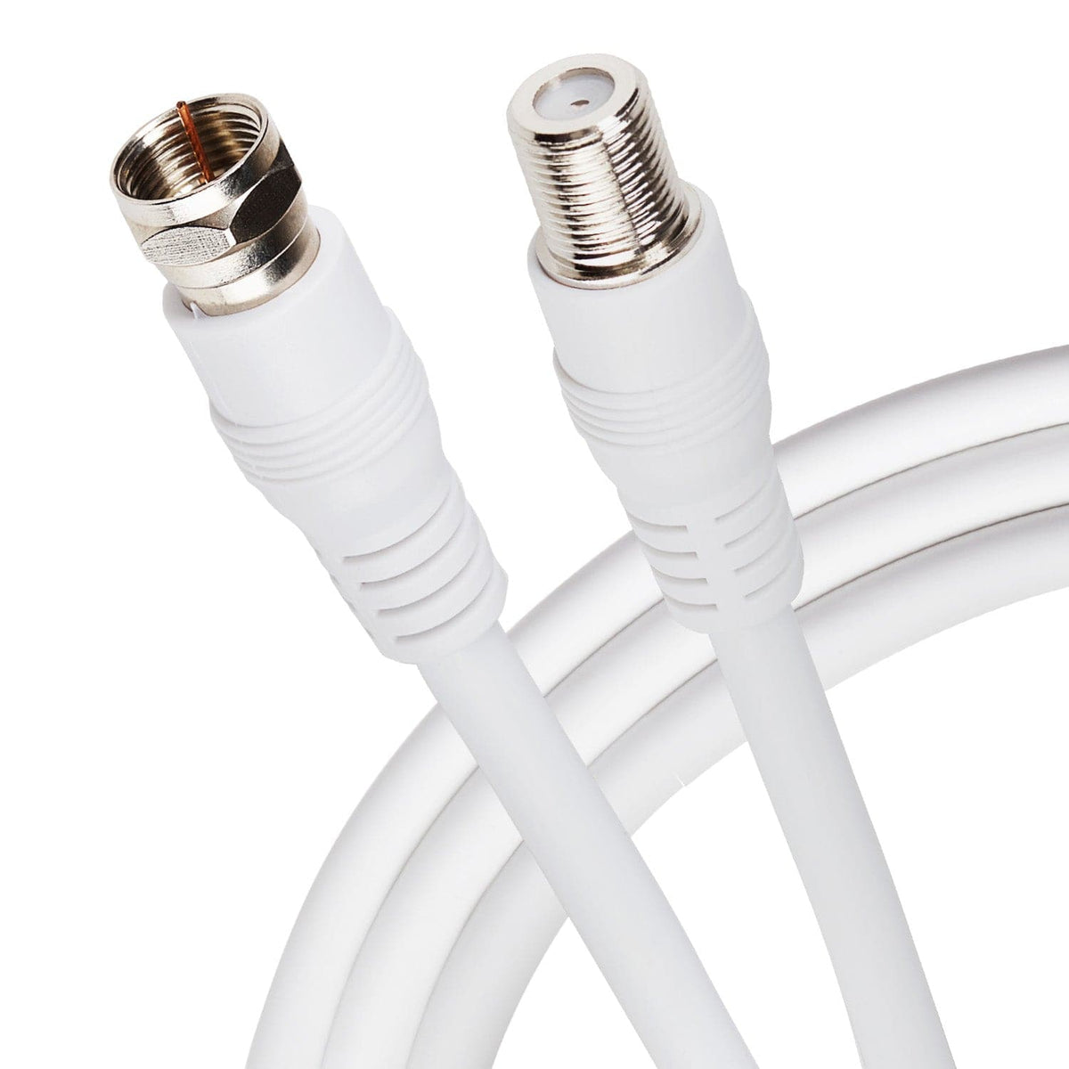 Maplin Satellite Extension Cable Coaxial F Type Male to F Type Female - White
