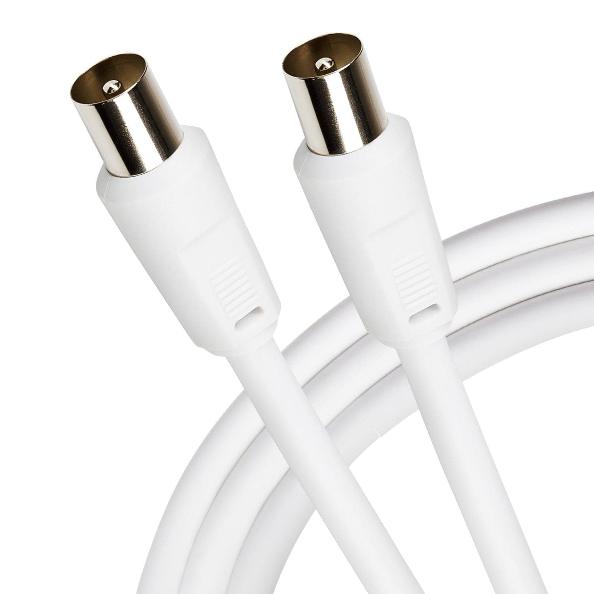 Maplin TV Aerial Cable Coaxial RF Male to RF Male - White