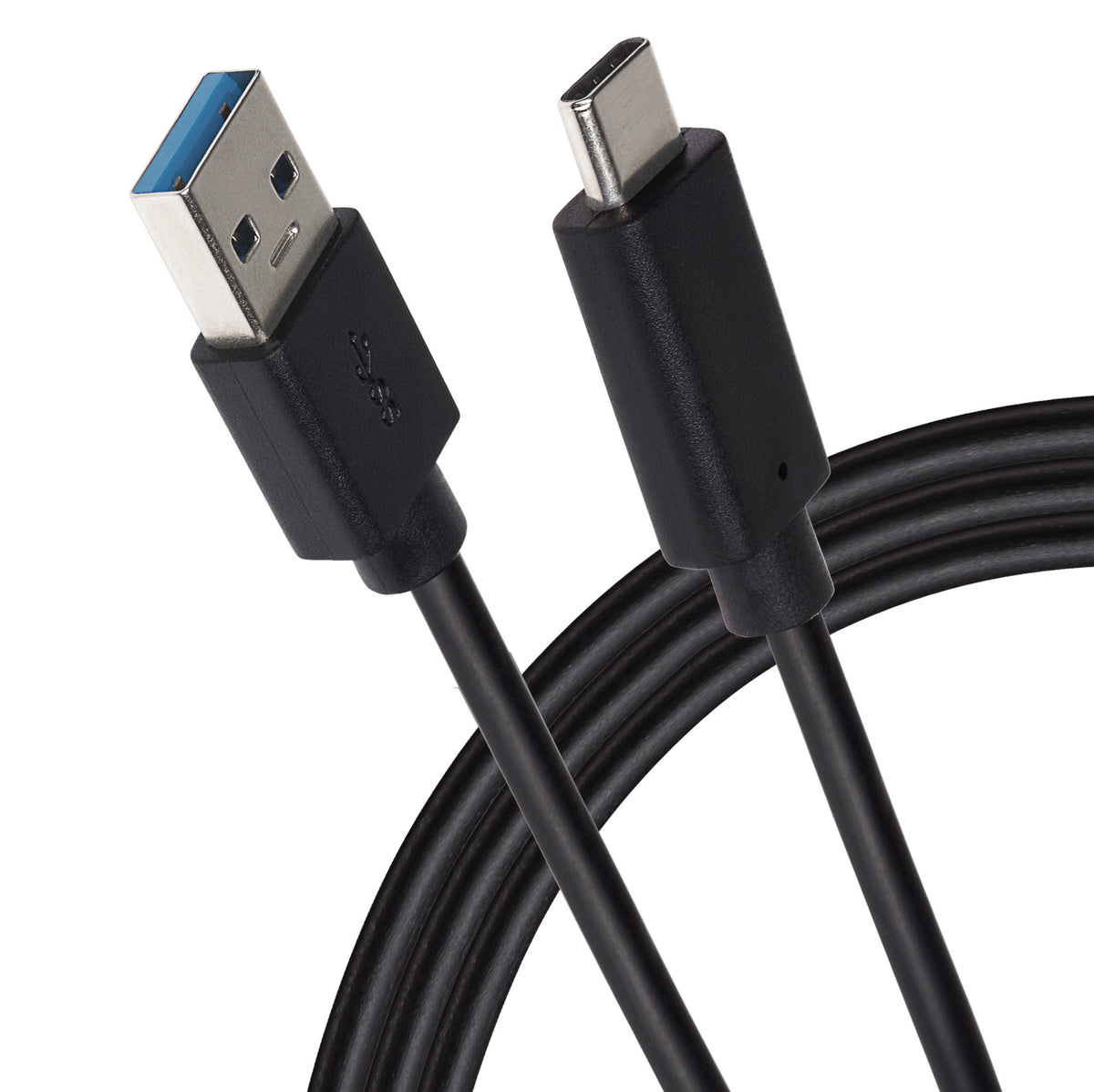 Maplin Pro USB-C to USB-A 3.1 Gen1 5Gbps Super Speed Cable - Black, 1m