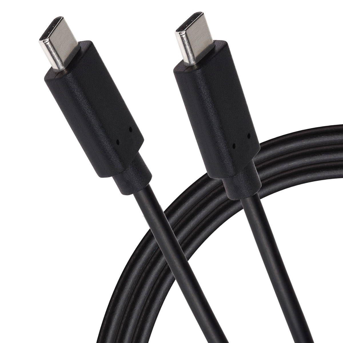 Maplin USB-C to USB-C 3.2 Gen2 100W 10Gbps Super Speed Cable - Black, 1m