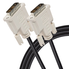 Maplin DVI-D to DVI-D 18+1 Pin Single Link Cable - White, 2m