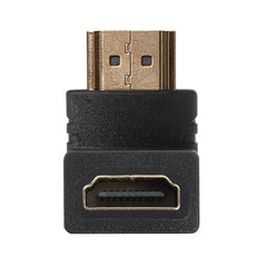 Maplin 90 Degree Fixed Angle HDMI Male to HDMI Female Adapter - Black