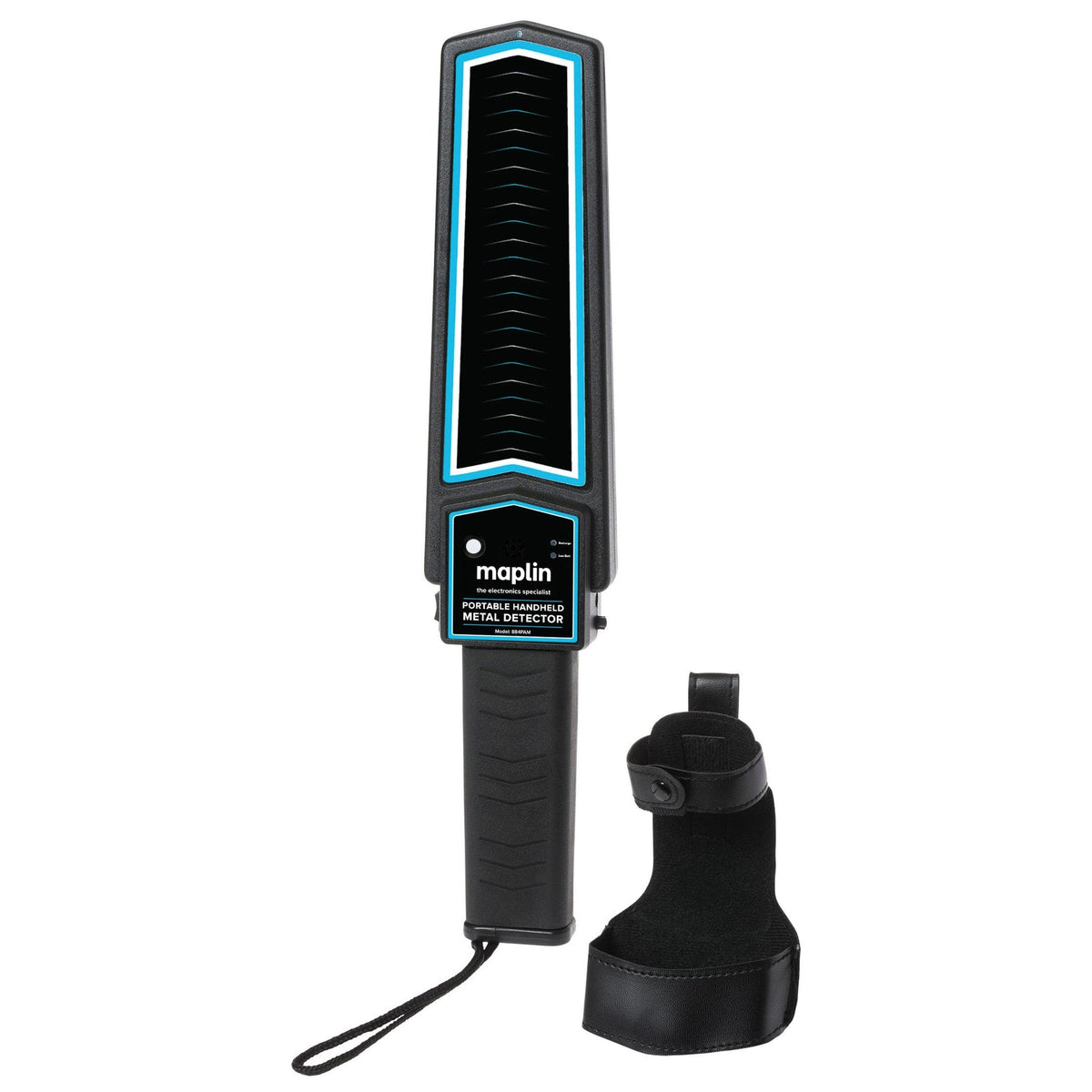 Maplin Handheld 10" Metal Detector Wand Body Scanner with Beep/Vibration Alerts & LED Light