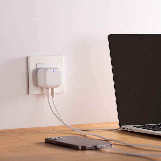 Maplin 2 Port USB-C 20W Power Delivery High Speed Wall Charger