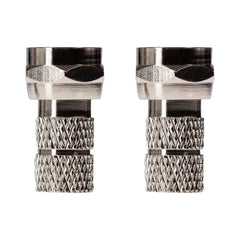 Maplin F Type Connector RG58U Satellite Aerial Coaxial Cable - Pack of 2