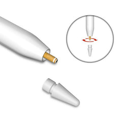 Replacement Pencil Tips for Apple Pencil 1 / 2(Red), Silicone Nib