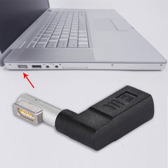 Adaptador de carga USB-C/Tipo-C hembra a conector macho de 5 pines MagSafe 1 (en forma de L), Tipo-C a MagSafe 1